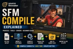 SFM Compile guide showing Source Filmmaker compilation process