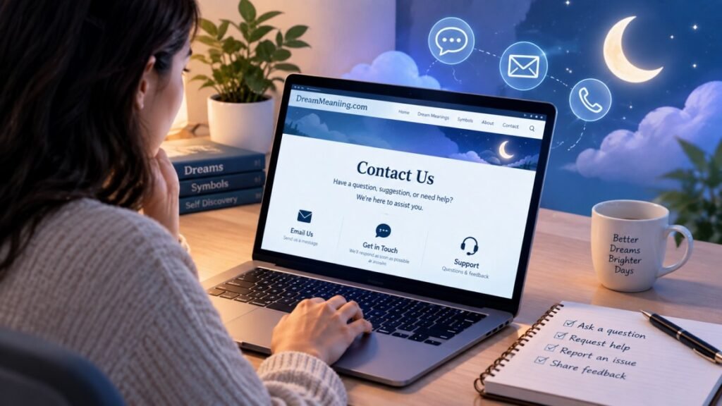 DreamMeaniing.com contact guide and dream