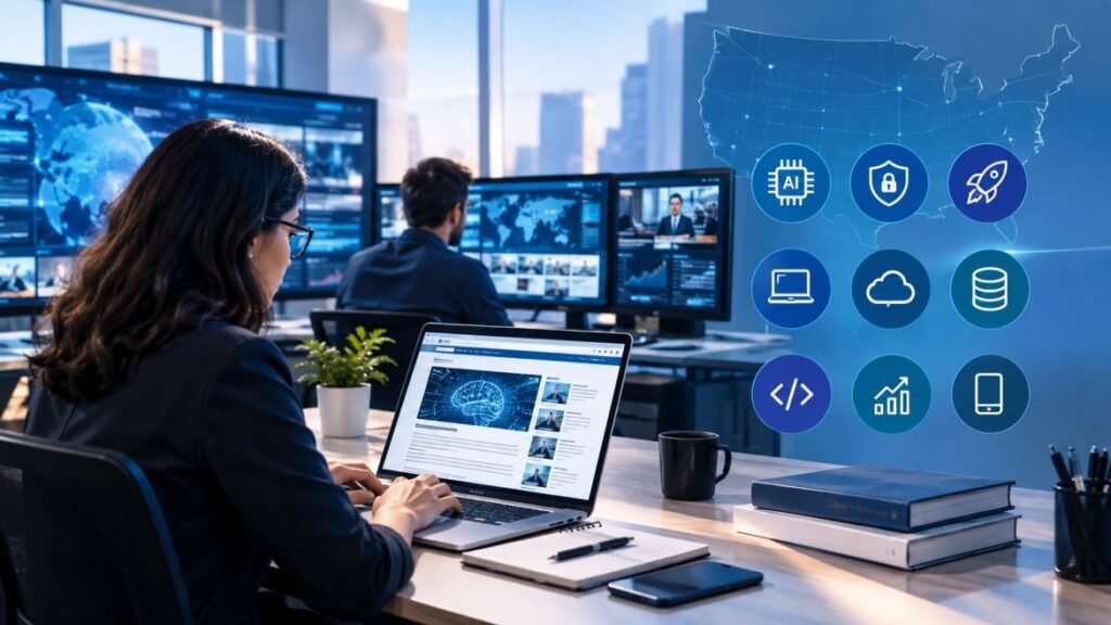 Technology news sources in the USA,
